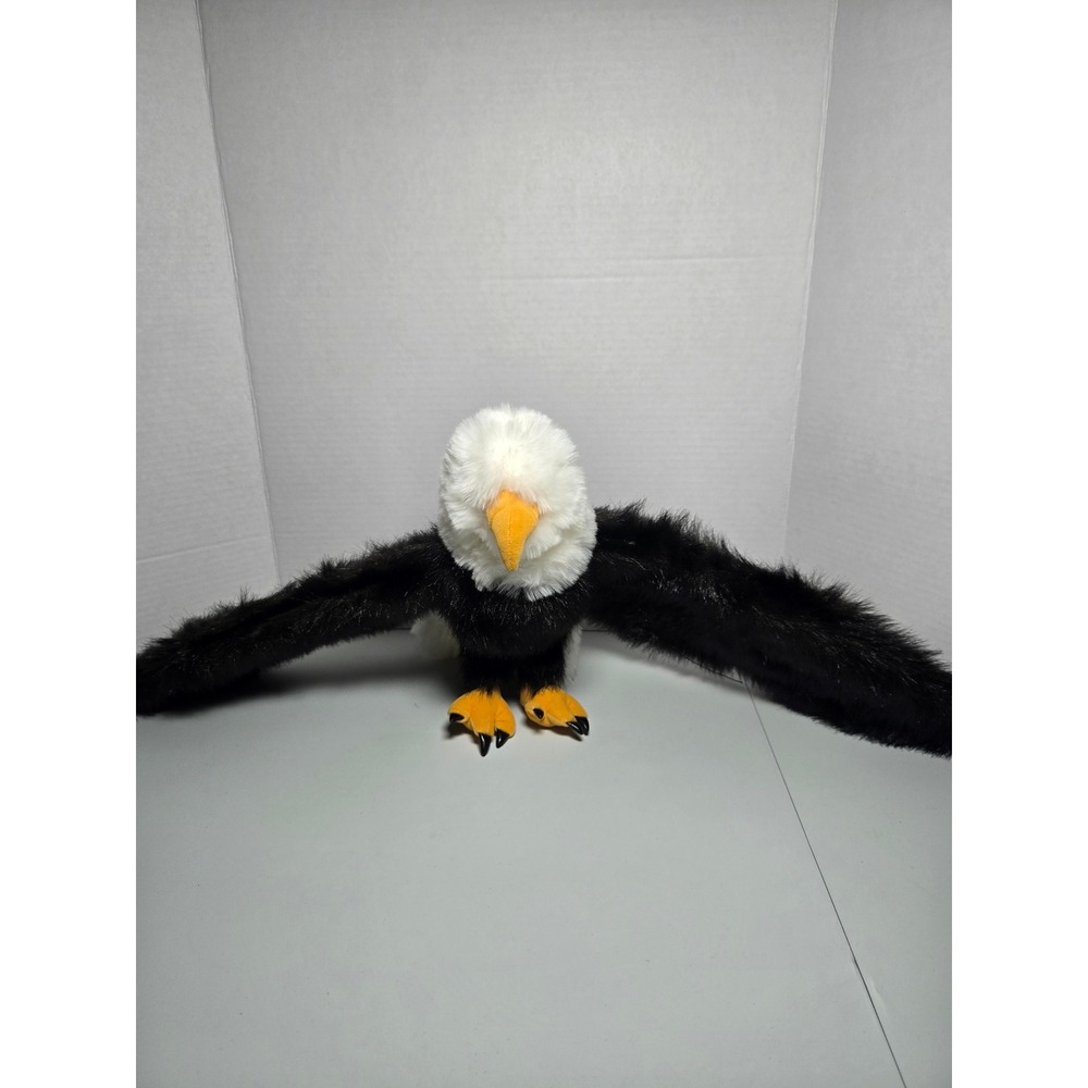 Folkmanis Puppets Bald Eagle Plush Stuffed Animal Toy Wings Out‎